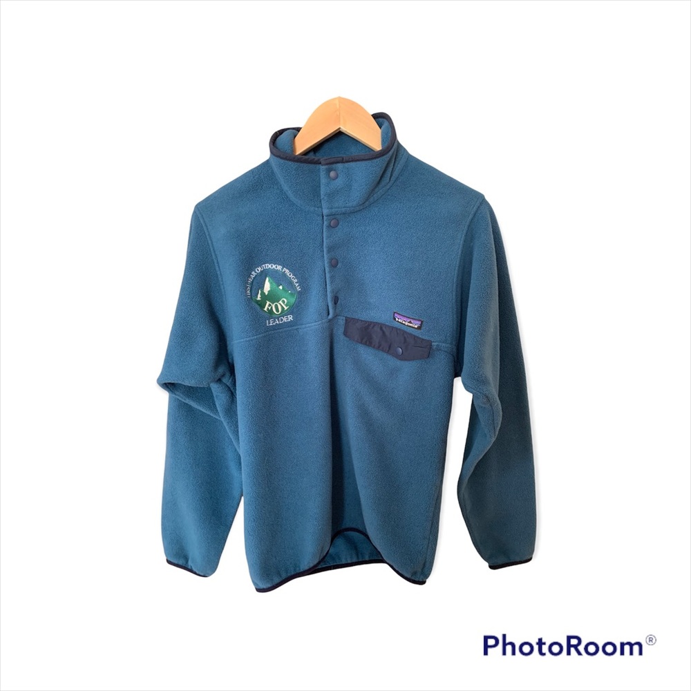 Patagonia fleece synchilla. Harvard First-year outdoor program (FOP) embroidered